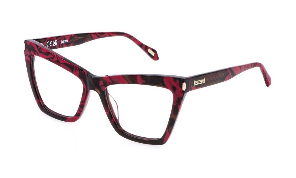 Eyeglasses Just Cavalli VJC138 (0AHL) color avana+fuxia lucido 