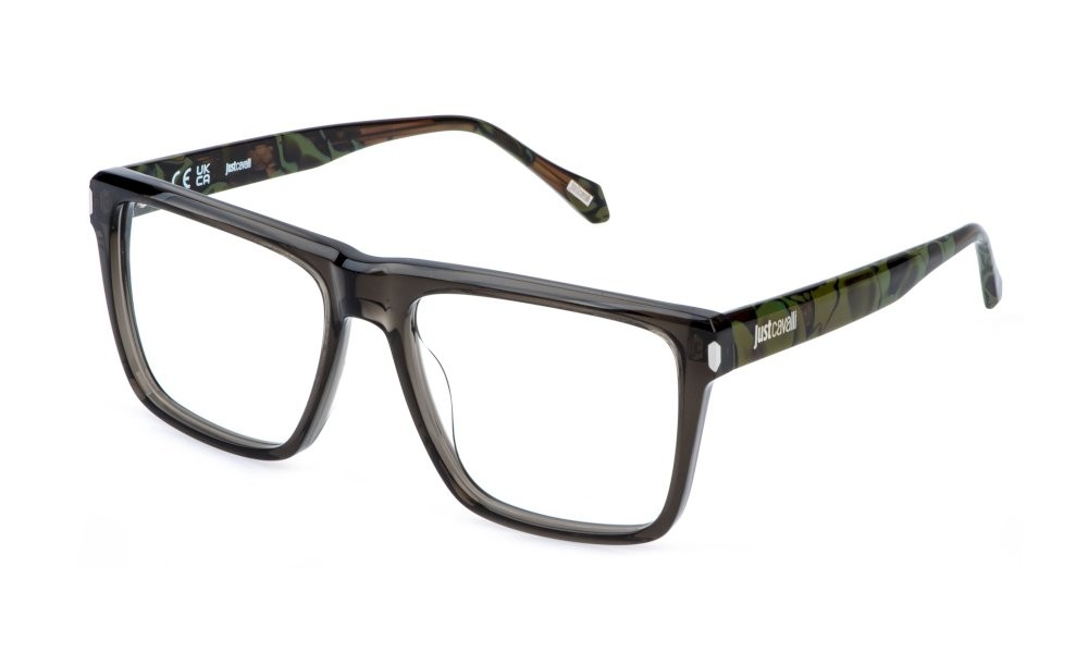 Eyeglasses Just Cavalli VJC140 (09MB) color grigio trasparente 