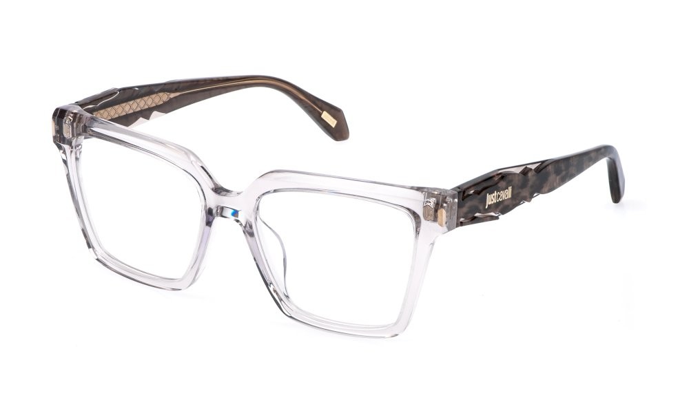 Eyeglasses Just Cavalli VJC156 (06PP) color rosa antico trasparente 