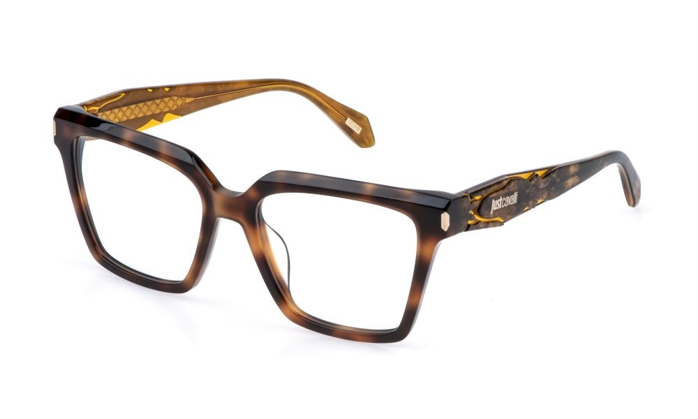 Eyeglasses Just Cavalli VJC156 (09AJ) color avana marrone 