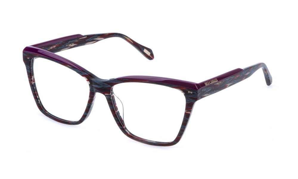 Eyeglasses Just Cavalli VJC161 (07NL) color fantasia nero/rosso 