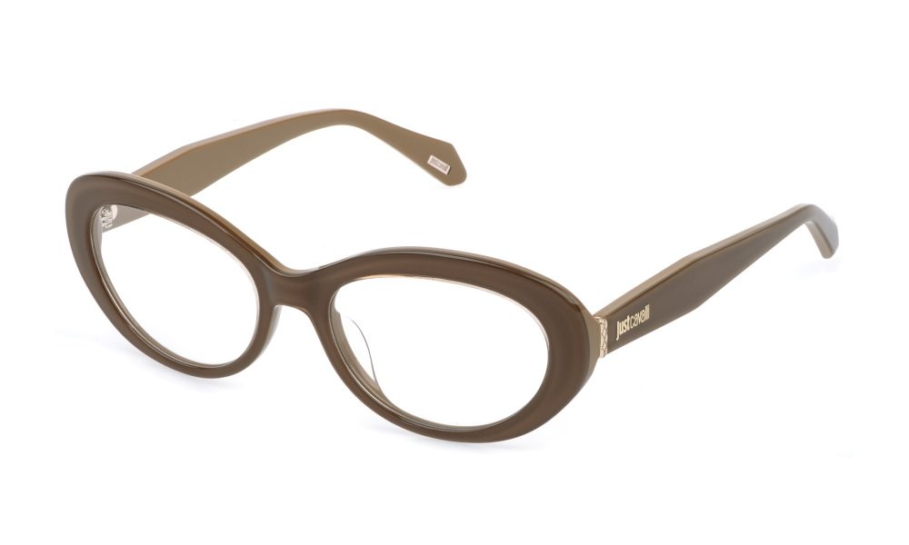 Eyeglasses Just Cavalli VJC163 (09HT) color beige+beige trasparente 