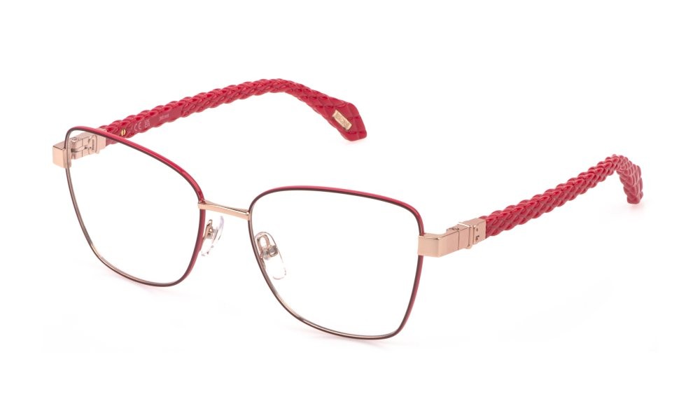 Eyeglasses Just Cavalli VJC166 (02AM) color oro ramato lucido c/parti colorate 