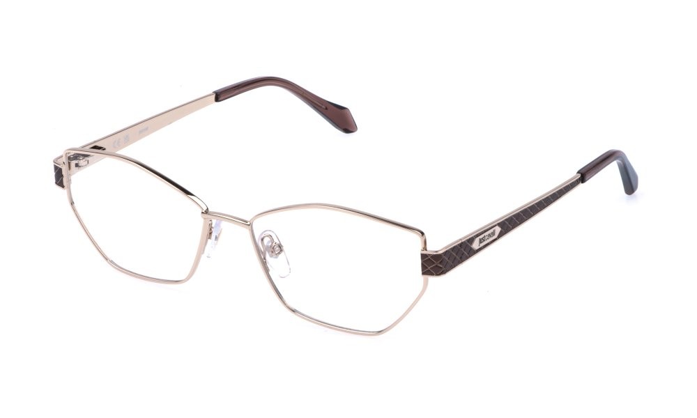 Eyeglasses Just Cavalli VJC167 (0367) color oro rose' lucido c/parti marrone 
