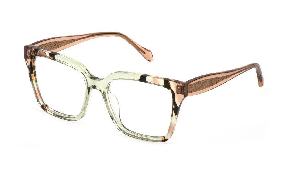 Occhiali da vista Just Cavalli VJC185V (0M40) colore verde trasparente lucido 