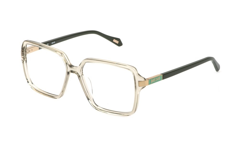 Eyeglasses Just Cavalli VJC189 (0804) color verde salvia trasparente 
