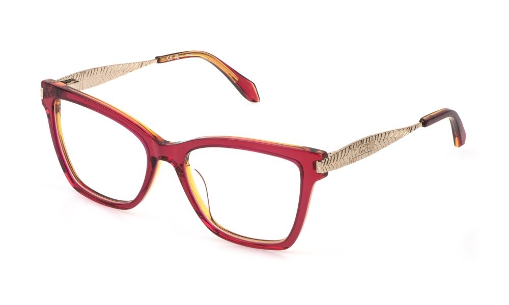 Eyeglasses Just Cavalli VJC190 (0TAD) color multilayer ciclamino 