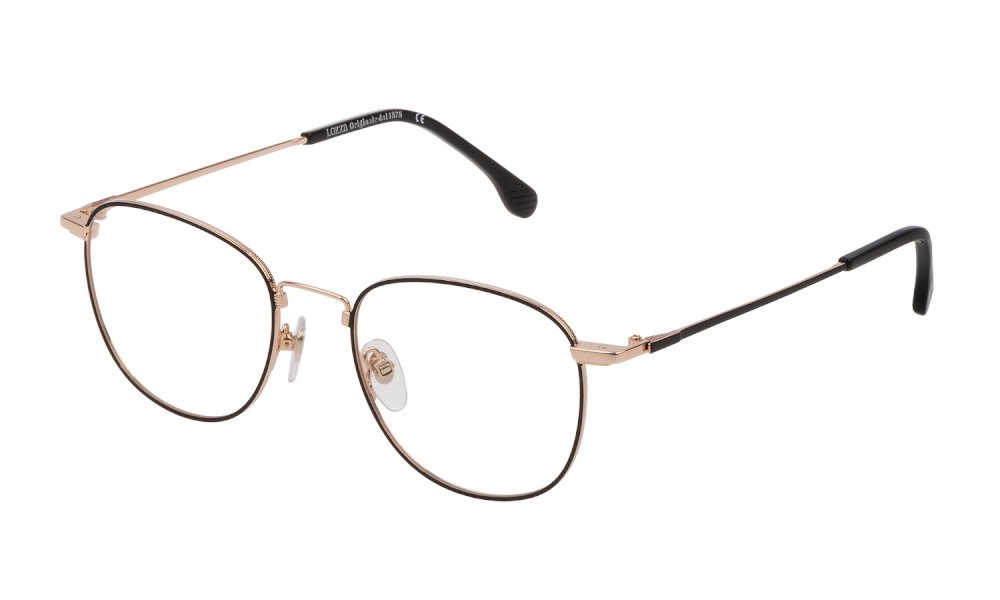 Brillen Lozza VL2331 (301Y) farbe oro rosé lucido c/parti nero luc. 