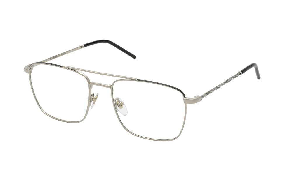 Occhiali da vista Lozza Treviso 3 VL2425 (08FW) colore oro grigio lucido c/parti nero opaco 