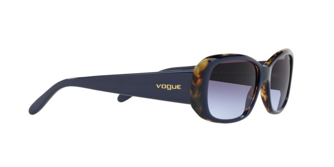 Occhiali da sole Vogue VO 2606S (26474Q) colore top blue/tortoise forma rettangolare lenti light violet grad dark grey