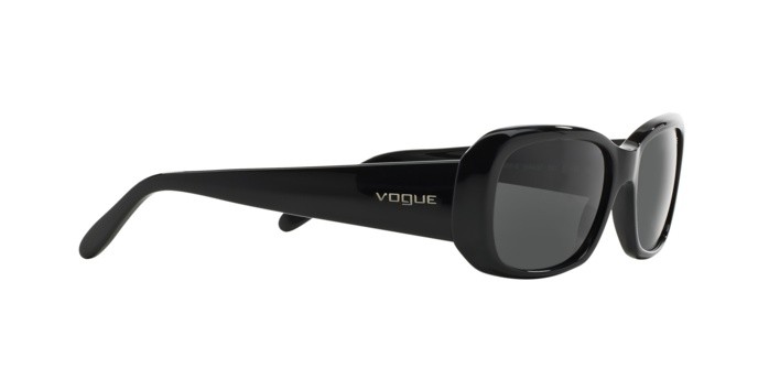 Sunglasses Vogue VO 2606S (W44/87) color black shape rectangle lenses gray