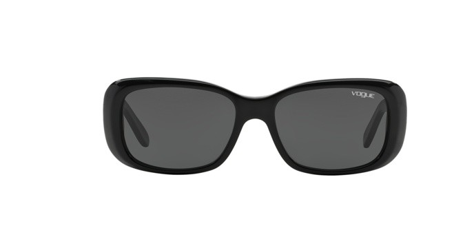 Sunglasses Vogue VO 2606S (W44/87) color black shape rectangle lenses gray