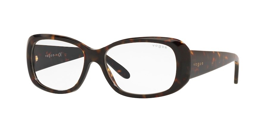 Occhiali da sole Vogue VO 2606S (W6565X) colore dark havana forma rettangolare lenti clear+ar