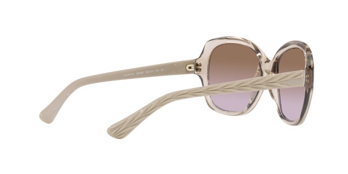 Sunglasses Vogue VO 2871S (299068) color marrone chiaro trasparente shape square lenses violetto sfumato marrone