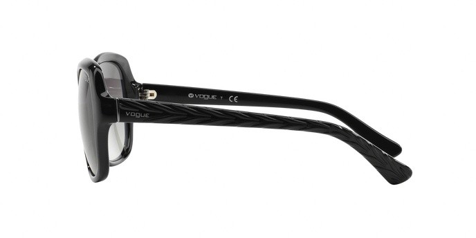 Occhiali da sole Vogue VO 2871S (W44/11) colore black forma quadrato lenti gray gradient