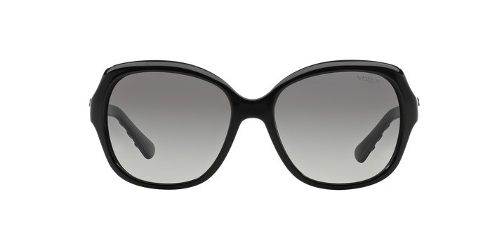 Occhiali da sole Vogue VO 2871S (W44/11) colore black forma quadrato lenti gray gradient