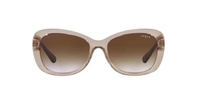 Sunglasses Vogue VO 2943SB (299013) color transparent light brown shape butterfly lenses brown gradient