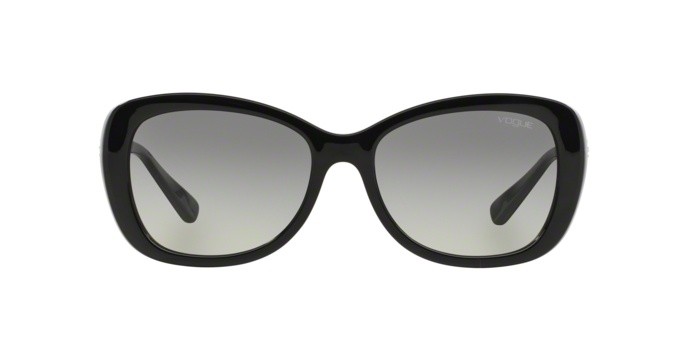 Occhiali da sole Vogue VO 2943SB (W44/11) colore black forma farfalla lenti gray gradient
