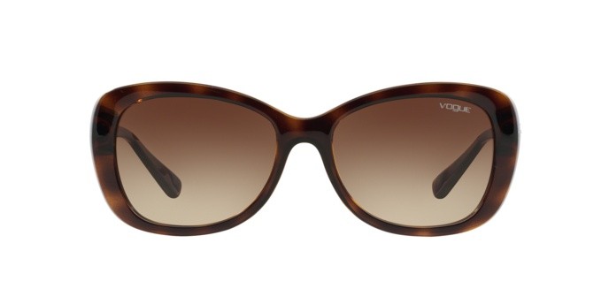Sunglasses Vogue VO 2943SB (W65613) color dark havana shape butterfly lenses brown gradient