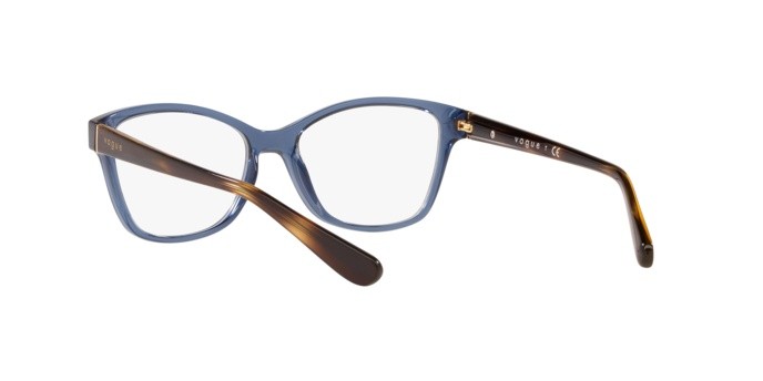 Occhiali da vista Vogue VO 2998 (2762) colore transparent blue forma cat eye lenti demo ens