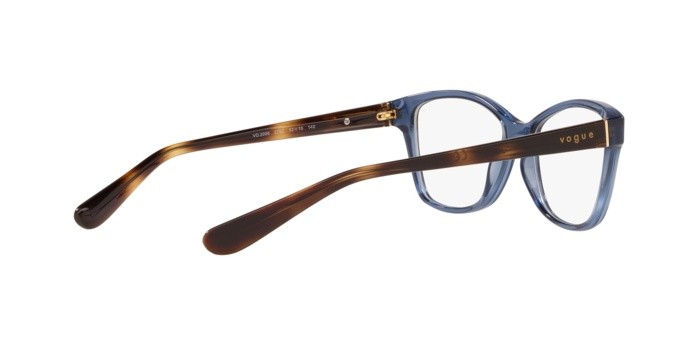 Occhiali da vista Vogue VO 2998 (2762) colore transparent blue forma cat eye lenti demo ens