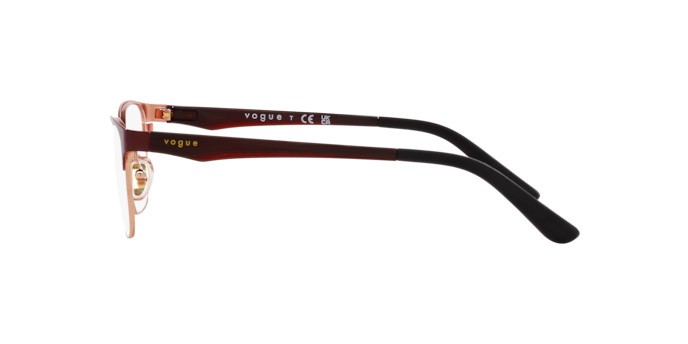 Eyeglasses Vogue VO 3940 (5170) color top bordeaux/oro rosé shape square lenses lente demo