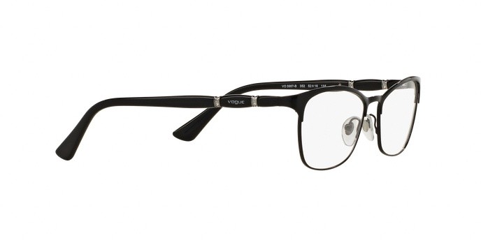 Occhiali da vista Vogue VO 3987B (352) colore black forma cat eye lenti demo lens