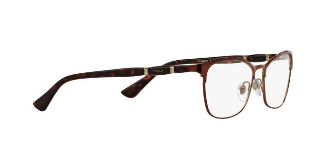 Occhiali da vista Vogue VO 3987B (811) colore brown forma cat eye lenti demo lens