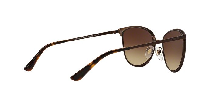 Sonnenbrillen Vogue VO 4002S (934S13) farbe matte brown burnt form quadratisch gläser brown gradient