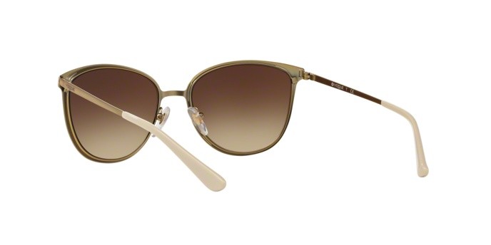 Occhiali da sole Vogue VO 4002S (996S13) colore matte beige/brushed gold forma quadrato lenti brown gradient