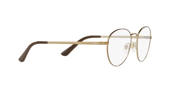 Occhiali da vista Vogue VO 4024 (5021) colore brown/pale gold forma pantos lenti demo lens