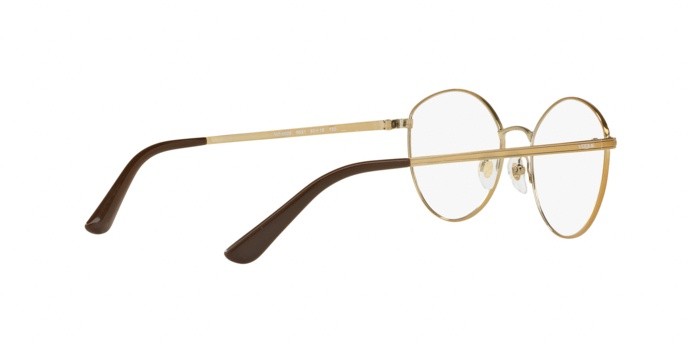 Brillen Vogue VO 4025 (5021) farbe brown/pale gold form unregelmäßig gläser demo lens