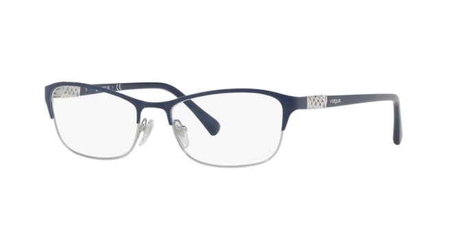 Brillen Vogue VO 4057B (5051) farbe blue/silver form quadratisch gläser demo lens