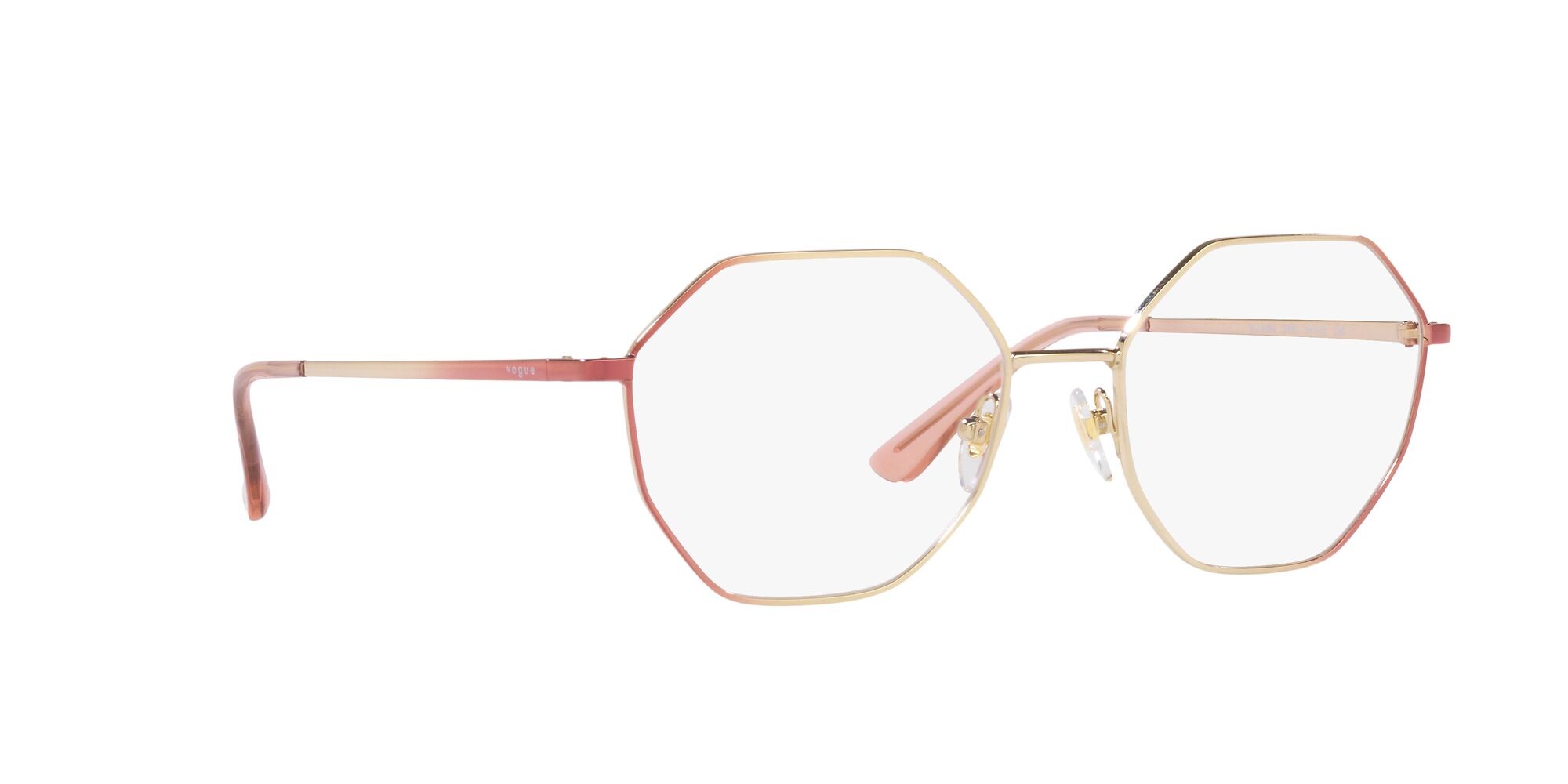 Brillen Vogue VO 4094 (5155) farbe rosso sfumato oro pallido form unregelmäßig gläser lente demo