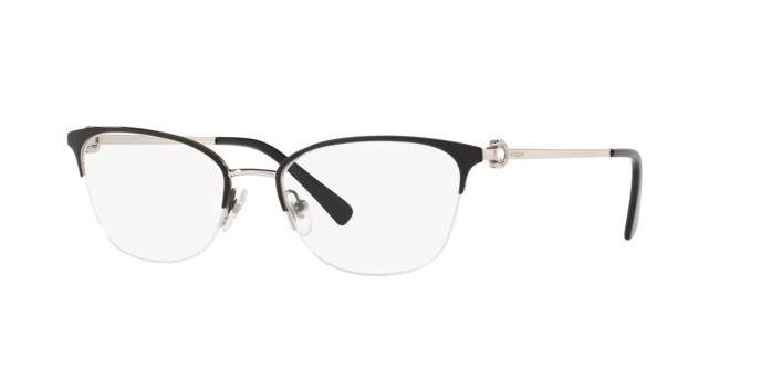 Brillen Vogue VO 4095B (352) farbe black/silver form quadratisch gläser demo lens