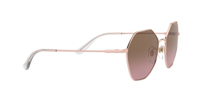 Sonnenbrillen Vogue VO 4180S (507514) farbe rose gold form unregelmäßig gläser pink gradient brown