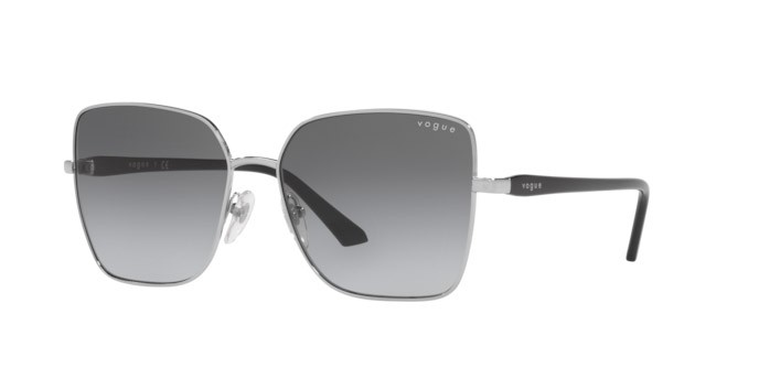 Sonnenbrillen Vogue VO 4199S (323/11) farbe silver form schmetterling gläser grey gradient
