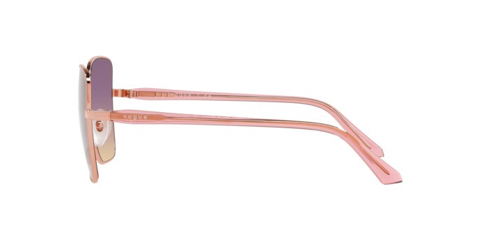 Sunglasses Vogue VO 4199S (515270) color rose gold shape butterfly lenses yellow gradient violet