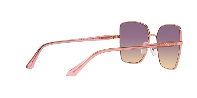 Sunglasses Vogue VO 4199S (515270) color rose gold shape butterfly lenses yellow gradient violet
