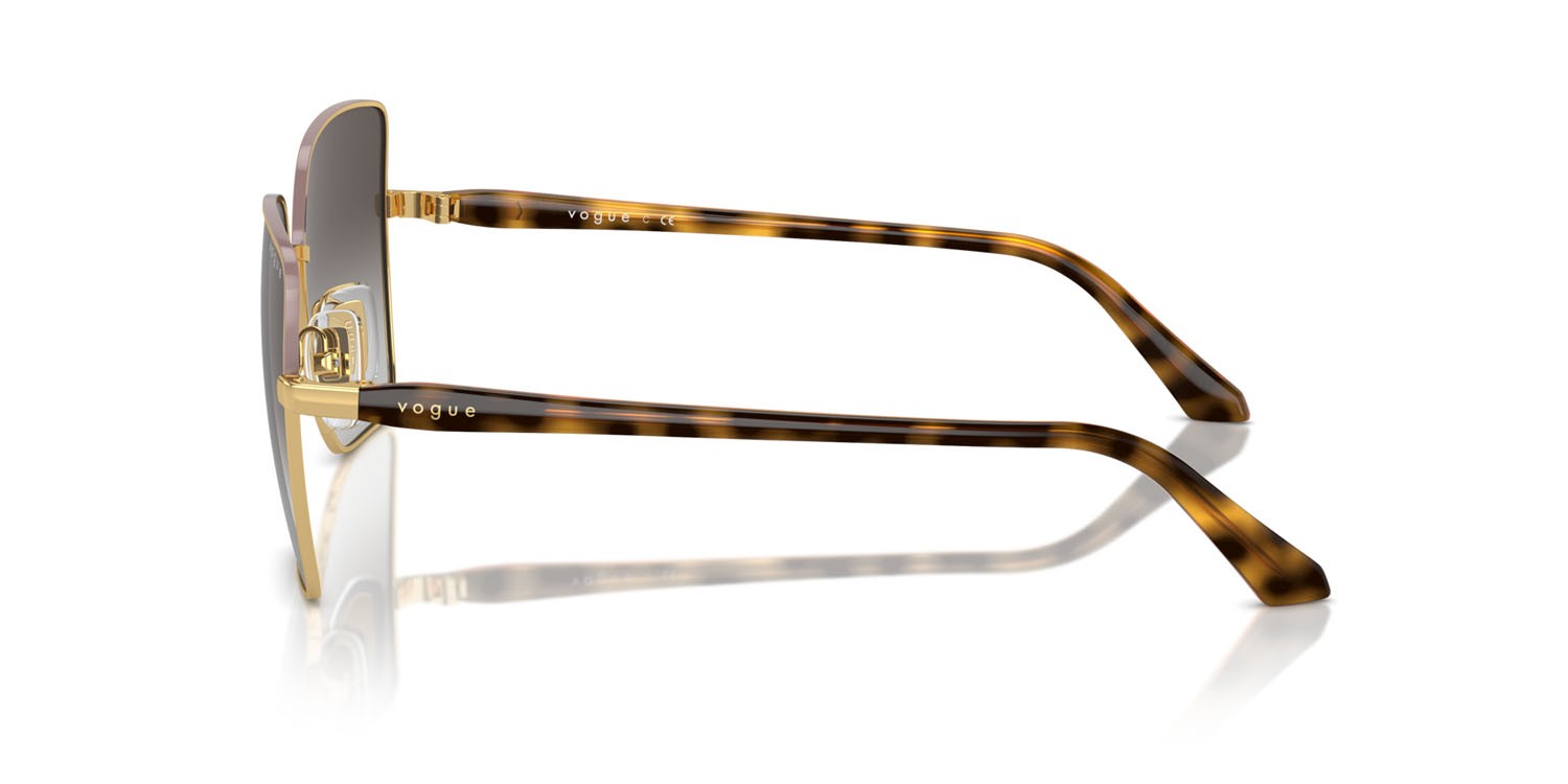 Sunglasses Vogue VO 4199S (51988G) color top antique rose/gold shape butterfly lenses grigio sfumato nero