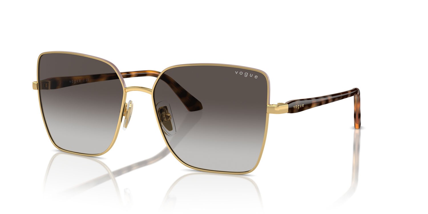 Sunglasses Vogue VO 4199S (51988G) color top antique rose/gold shape butterfly lenses grigio sfumato nero