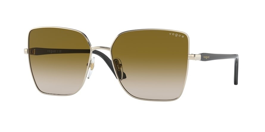 Sunglasses Vogue VO 4199S (848/6K) color pale gold shape butterfly lenses brown gradient