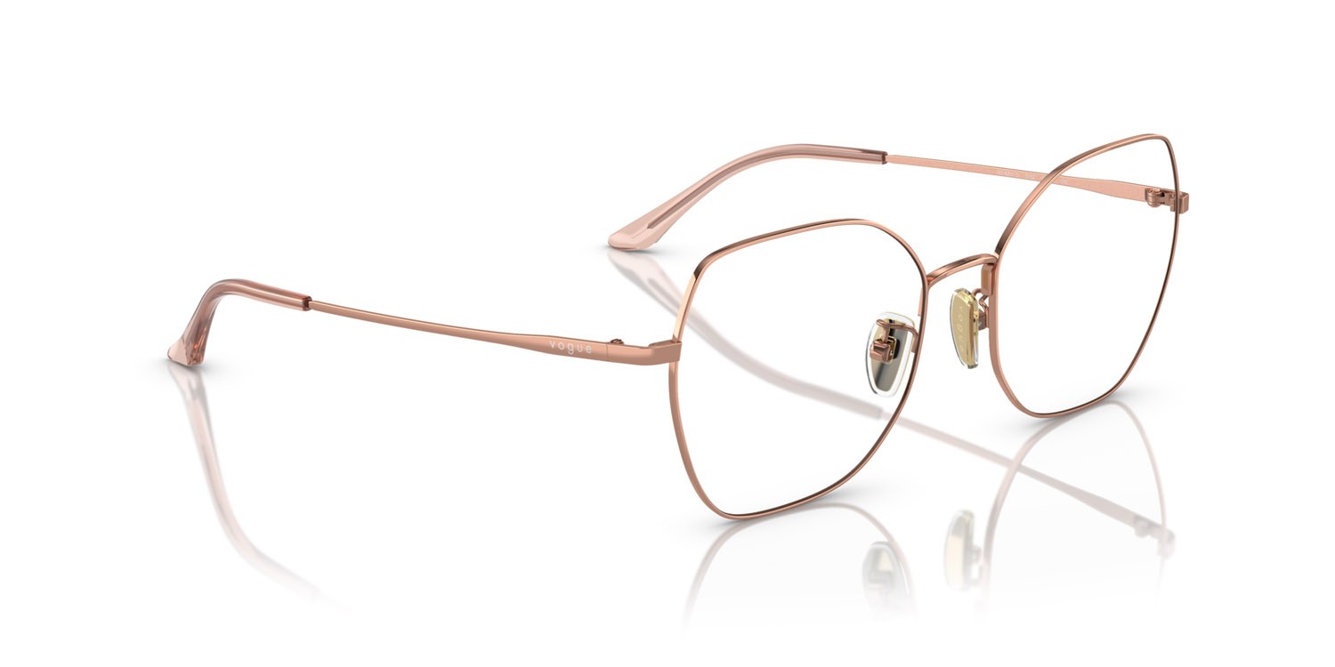 Occhiali da vista Vogue VO 4201D (5152) colore oro rose forma farfalla lenti lente demo