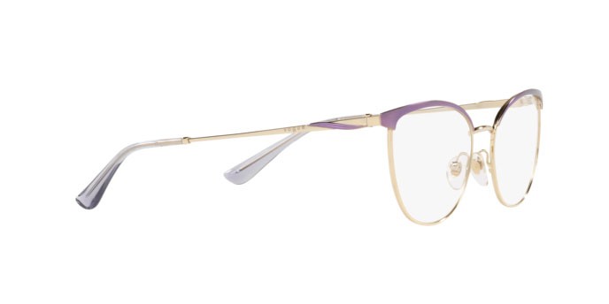 Eyeglasses Vogue VO 4208 (5140) color top violet/pale gold shape butterfly lenses demo lens