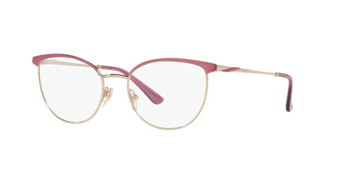 Occhiali da vista Vogue VO 4208 (5141) colore top pink/pale gold forma farfalla lenti demo lens
