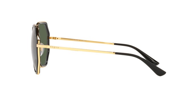 Sonnenbrillen Vogue VO 4224S (280/71) farbe gold/black form unregelmäßig gläser dark green
