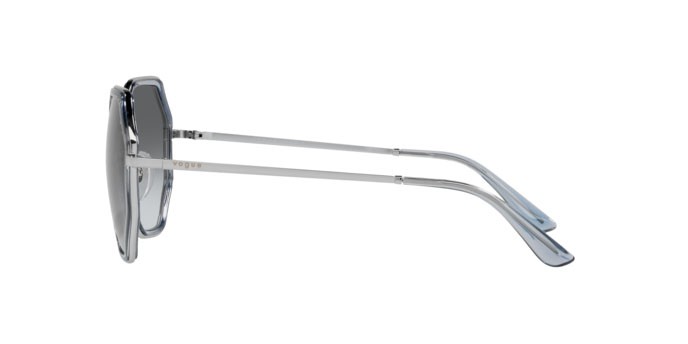 Occhiali da sole Vogue VO 4224S (323/11) colore silver/blue forma irregolare lenti grey gradient