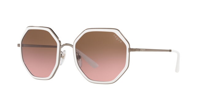 Sonnenbrillen Vogue VO 4224S (513814) farbe light brown/white form unregelmäßig gläser pink gradient brown