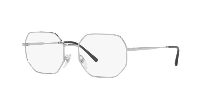 Eyeglasses Vogue VO 4228 (323) color silver shape irregular lenses demo lens