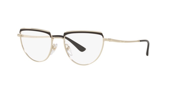 Occhiali da vista Vogue VO 4230 (352) colore top black/pale gold forma irregolare lenti demo lens